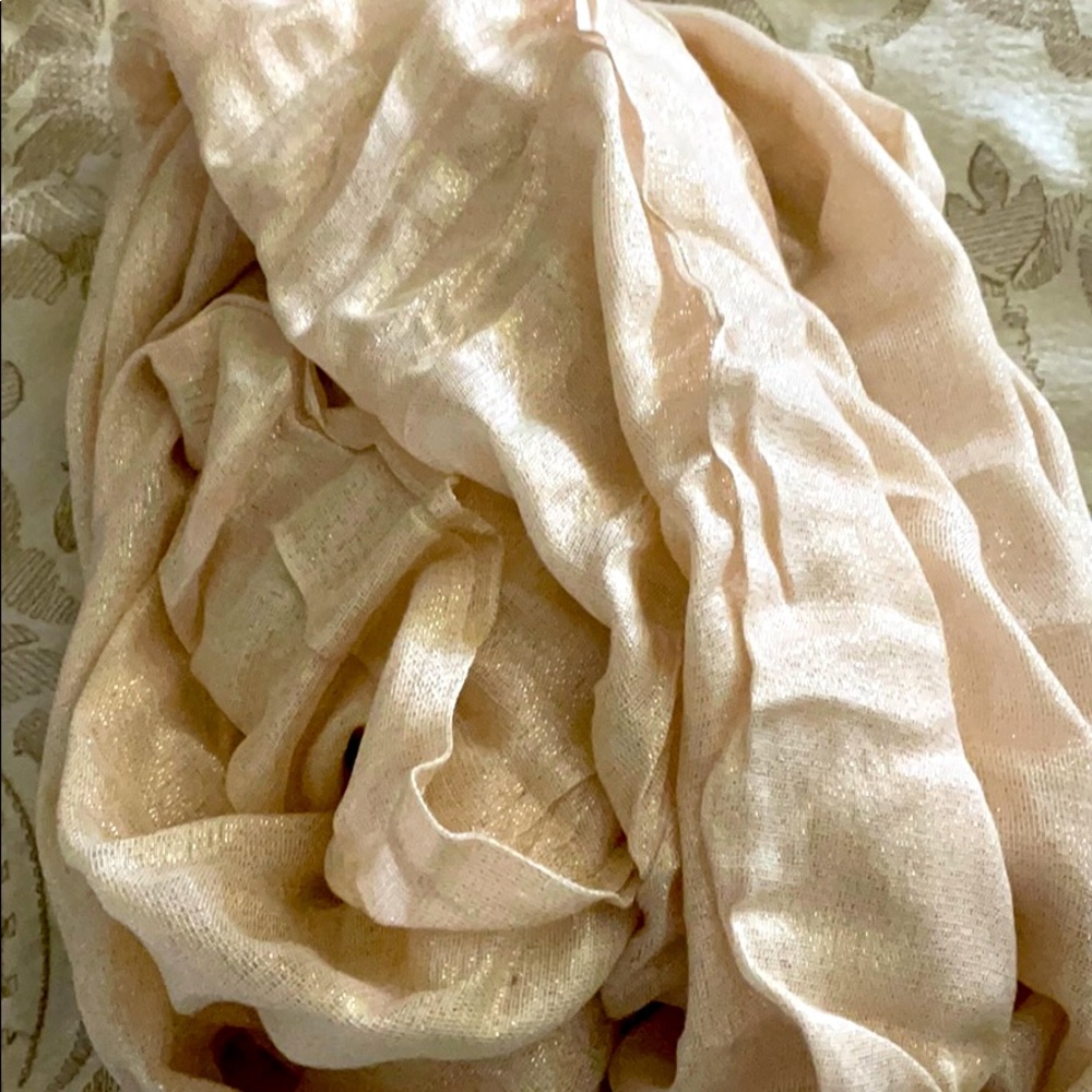 Peach infinity scarf